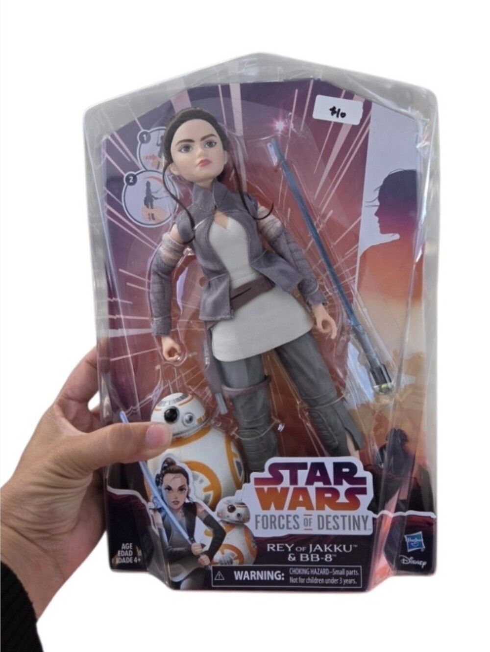 Hasbro Star Wars Forces of Destiny Rey of Jakku & BB‑8 Action Figure Damaged Box
